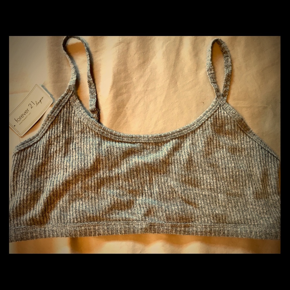Cute Soft Grey Forever 21 Bra XL